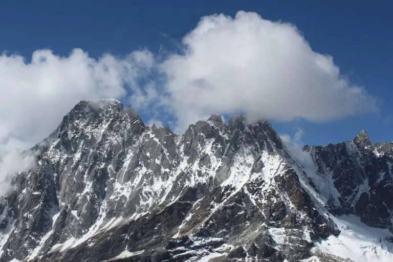 A view of mountain on the way to EBC