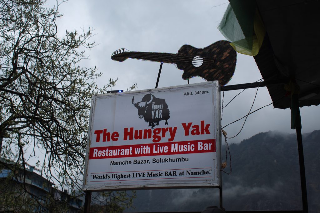 the shop at namche the highest point